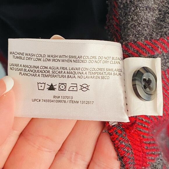 Orvis Shirt Shacket Mens Large L Heavyweight Flannel Jacket Plaid Rio Red Pocket - Picture 8 of 8